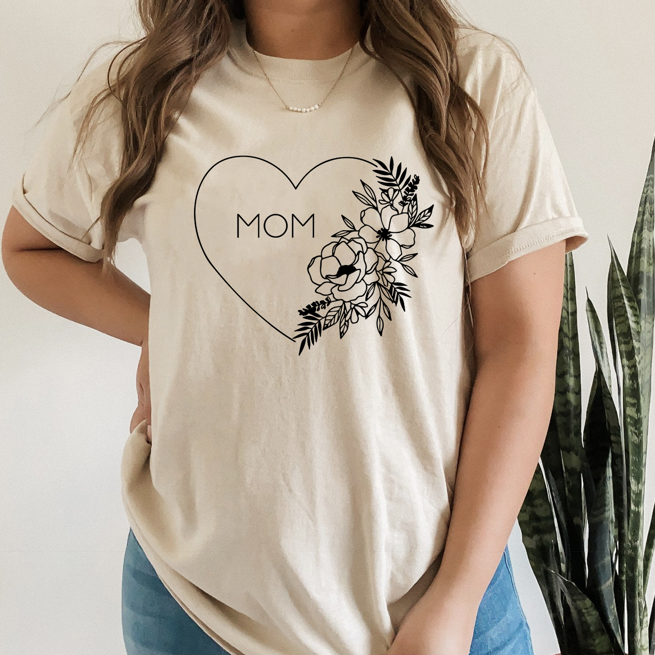 Floral Heart Shirt For Best Mom