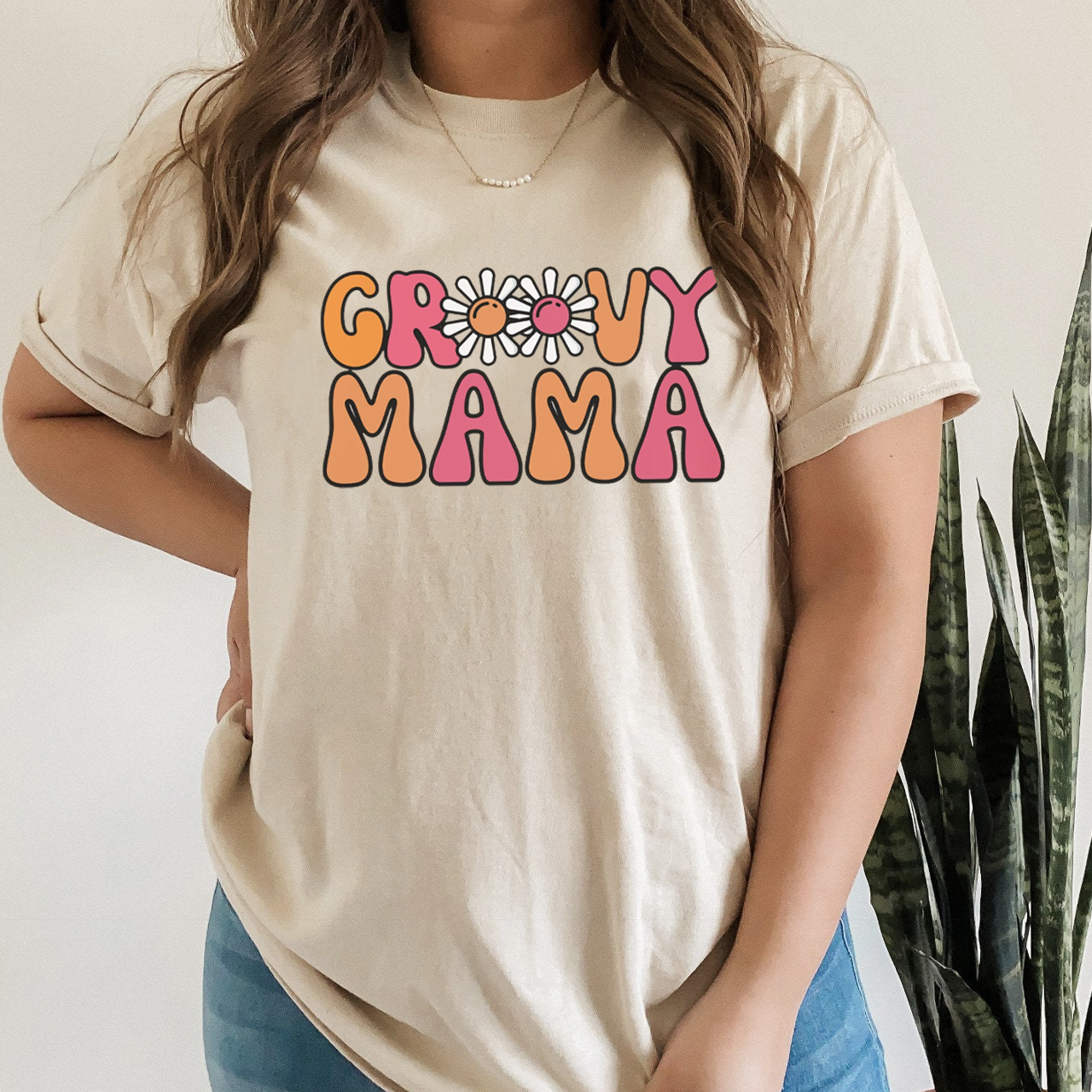 Groovy Mama Hippie Mom T-Shirt