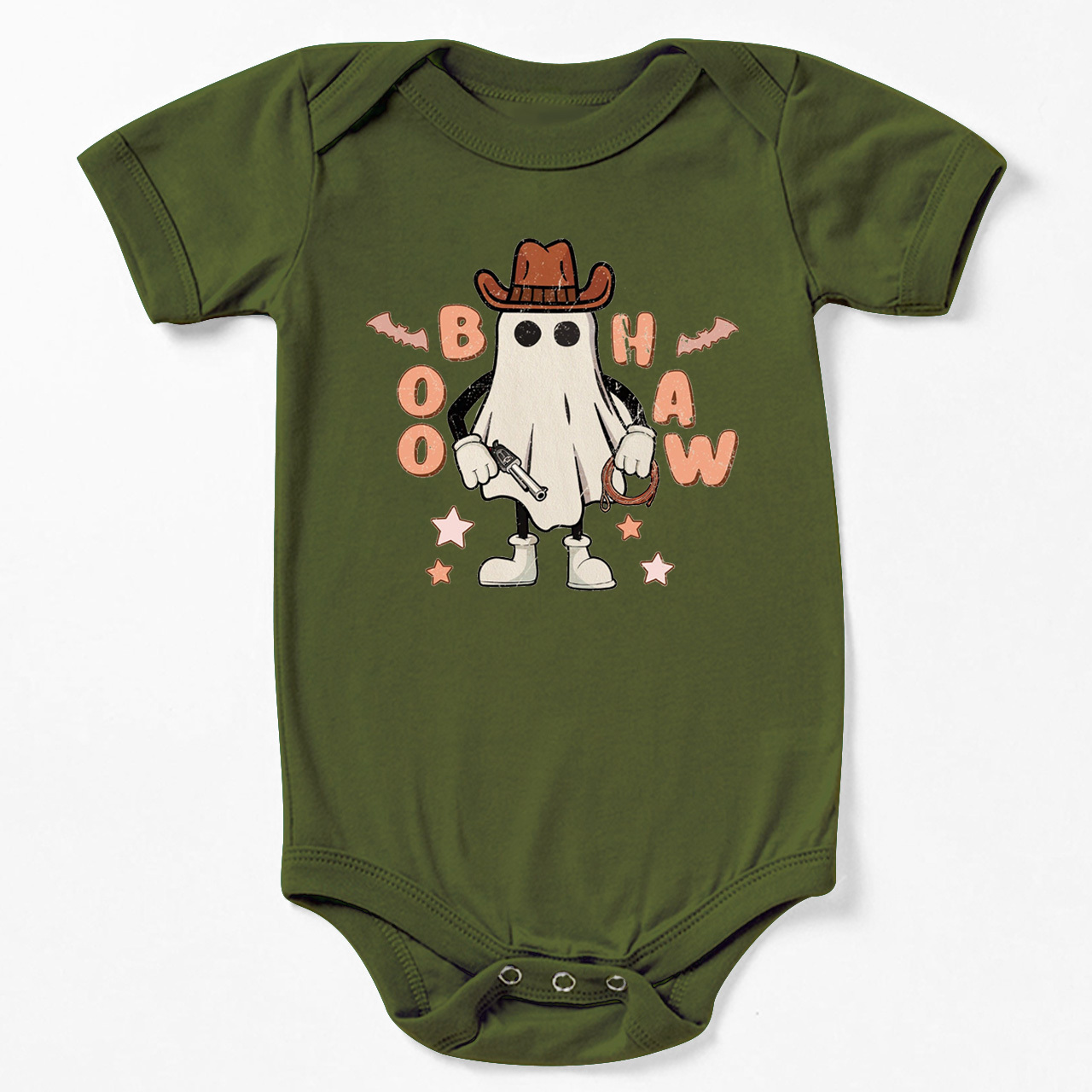 Cowboy Ghost Halloween Baby Bodysuit
