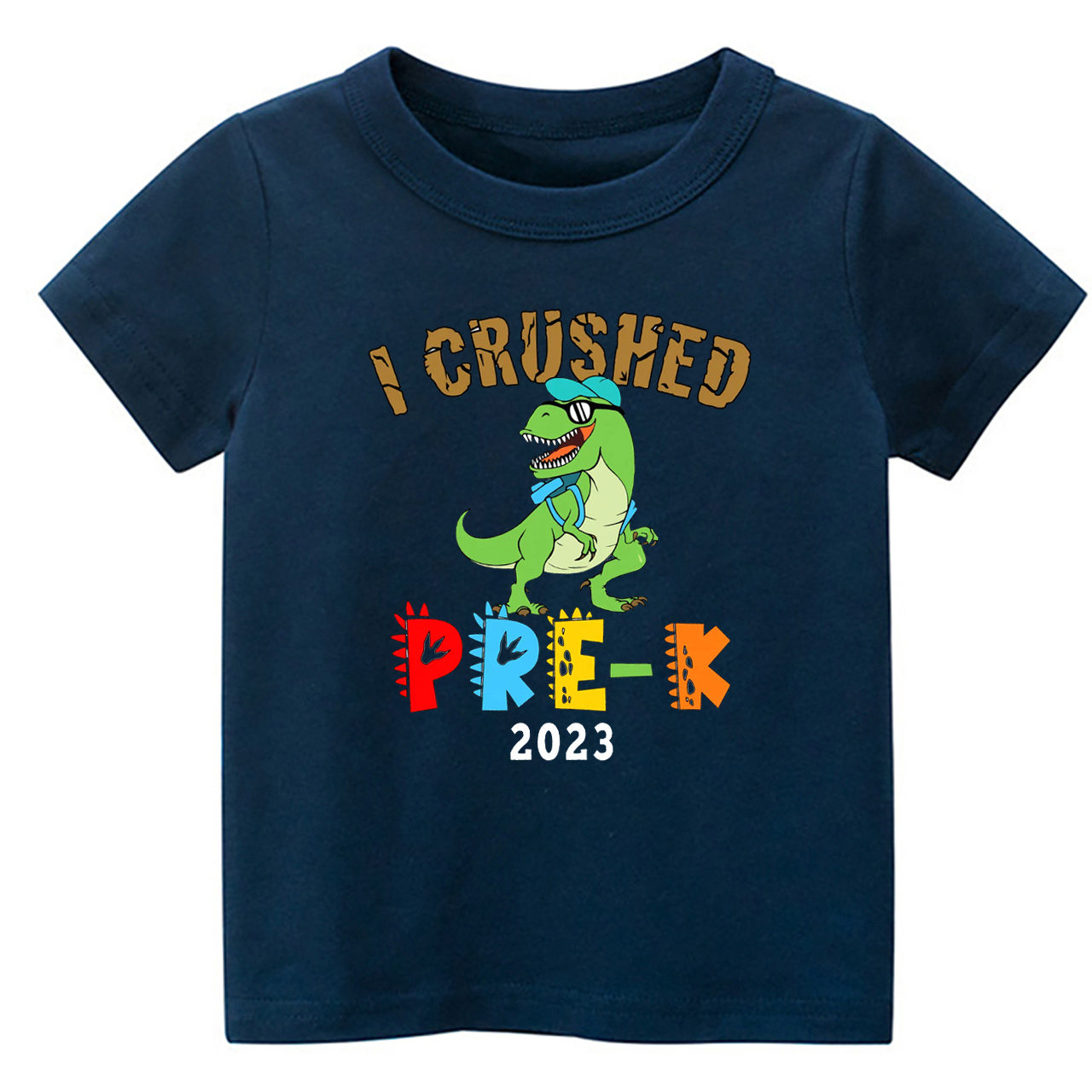 I Crushed Pre-K Dinosaur Shirt For Kids