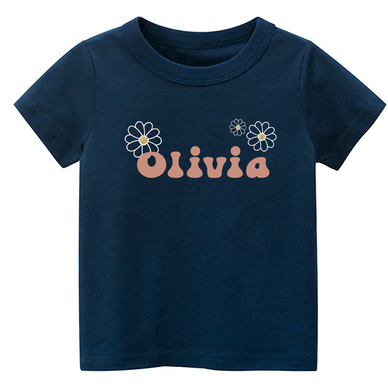 Personalized Girls Daisy Name Toddler Shirt