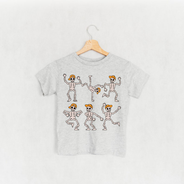 Dancing Skeleton Halloween Shirt For Kids