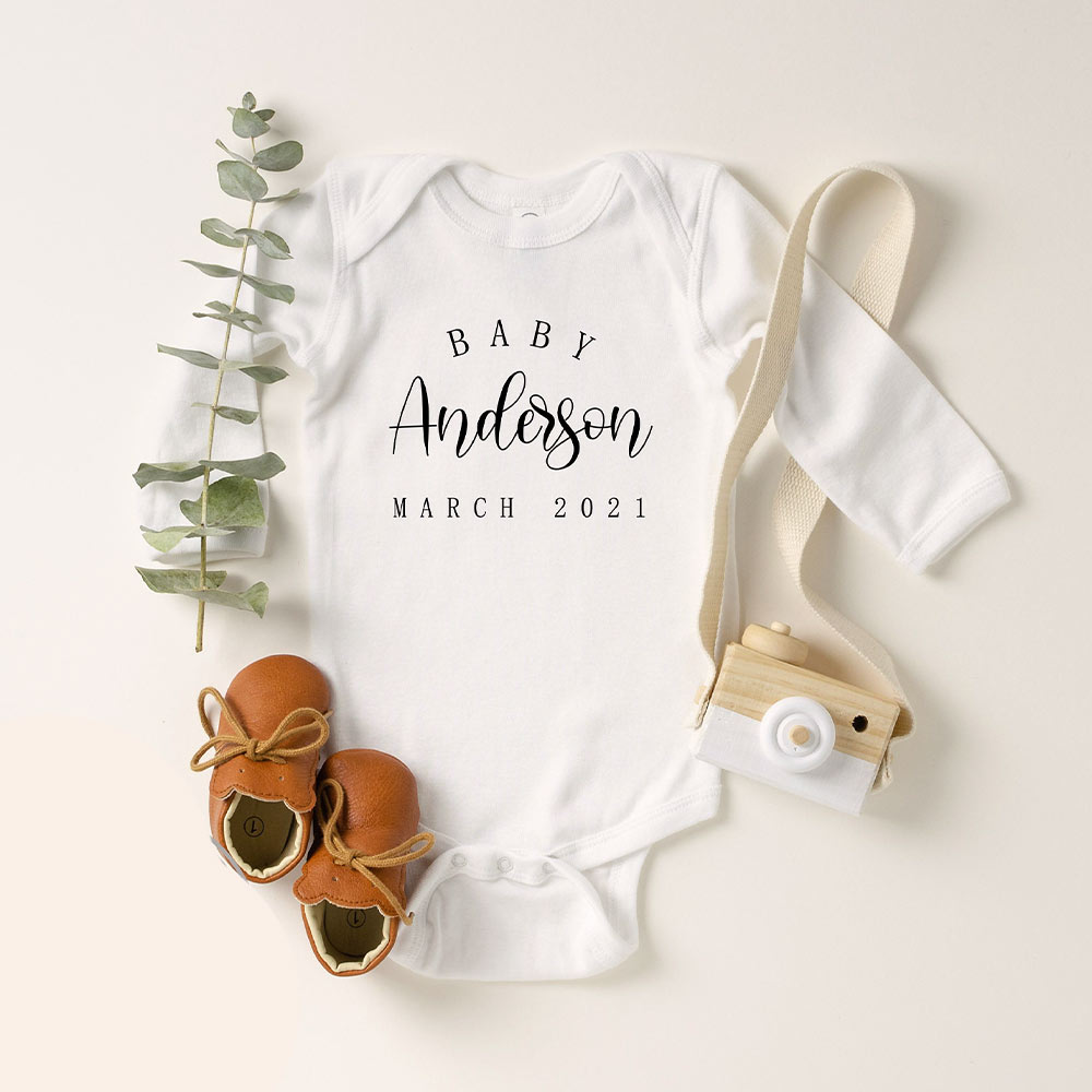 Pregnancy Announcement Baby Bodysuit