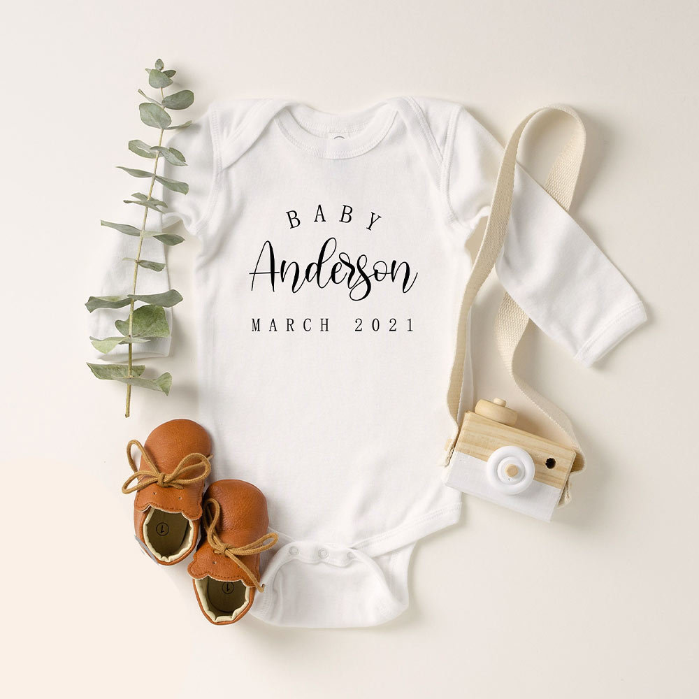Pregnancy Announcement Baby Bodysuit