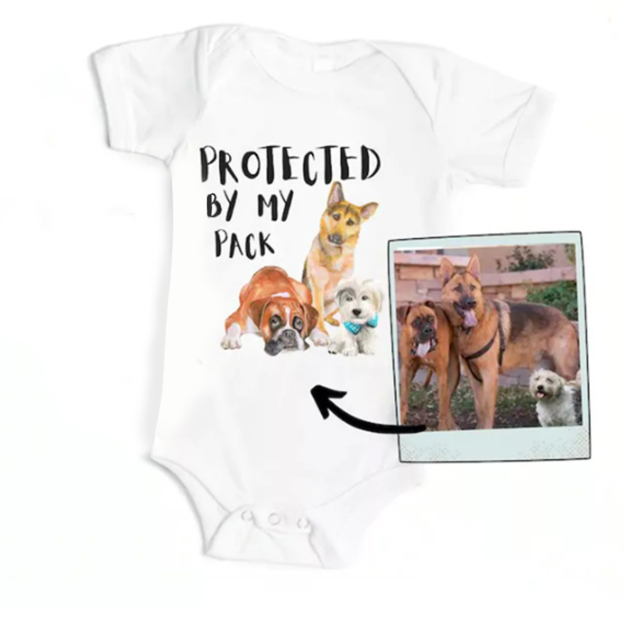 Personalized Pets Pack Bodysuit For Baby 
