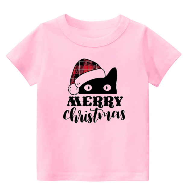 Merry Christmas Kitty Toddler Christmas Shirt