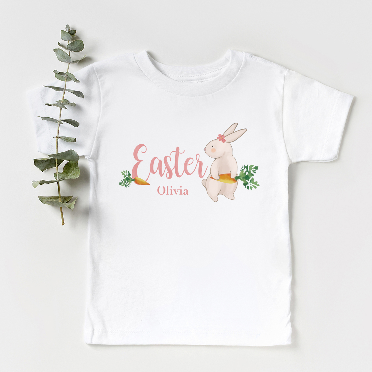 Personalized Baby Bodysuit & Shirts  (Rabbit And Carrot)