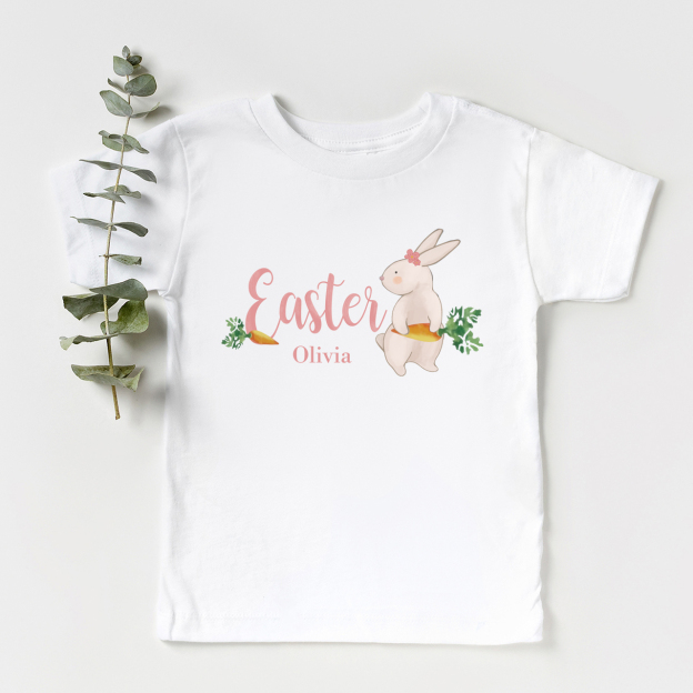 Personalized Baby Bodysuit & Shirts  (Rabbit And Carrot)