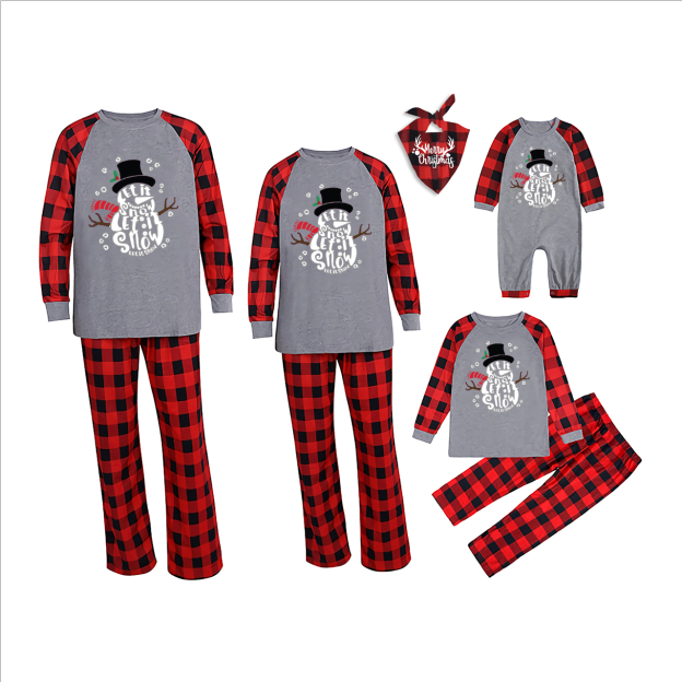 Christmas Lit It Snow Family Matching Pajamas