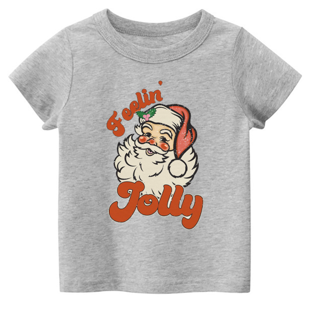 Feelin Jolly Toddler Retro Christmas Shirt