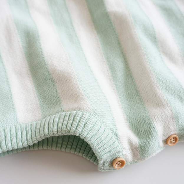 2 Colors Baby Knitted Romper