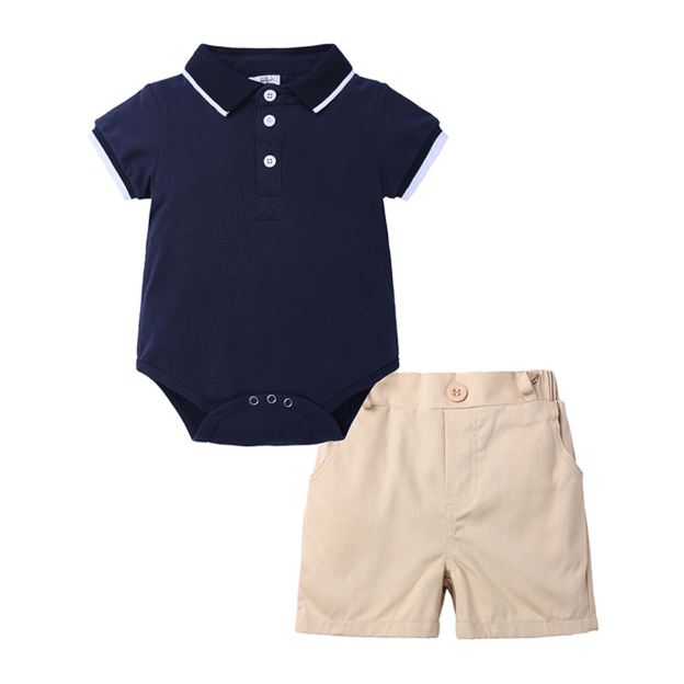 2 Colors Boy Outfit Set 6-24M