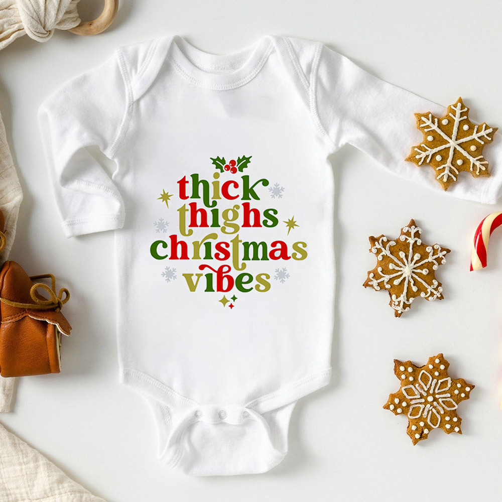 Christmas Vibes Baby Bodysuit