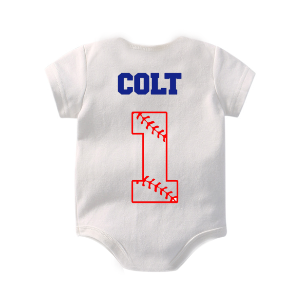 Personalized Baseball Rookie Bodysuit For Baby