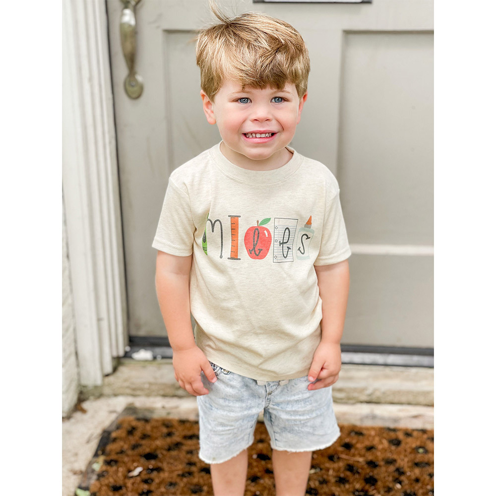 Personalized Toddler Back To School Shirt