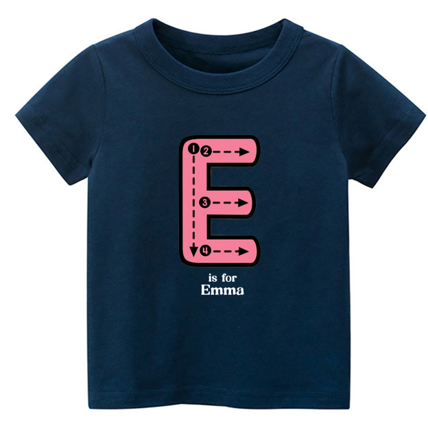 Personalized N Is For Name Tracing Alphabet Kids Shirts