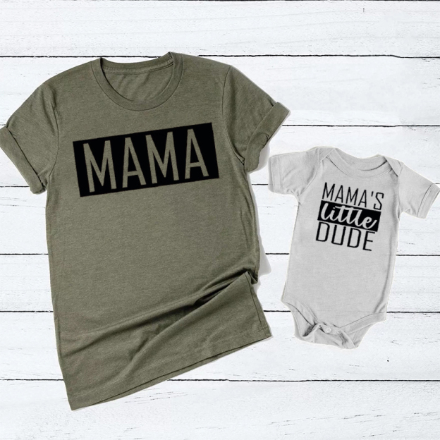 Mama's Little Dude Mom&Me Shirt