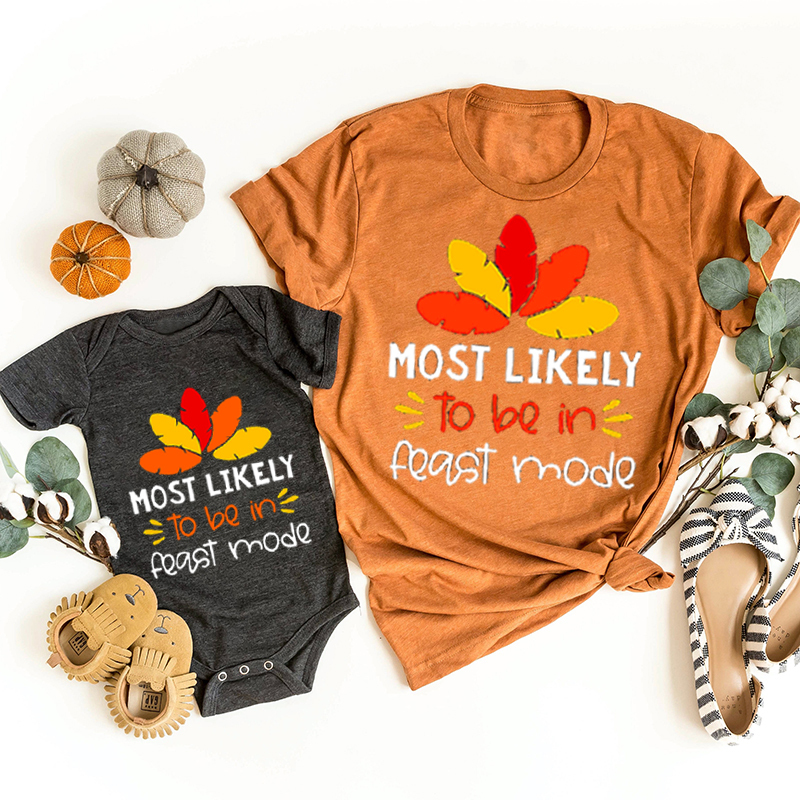 Most Likely Thanksgiving Family Matching Shirts