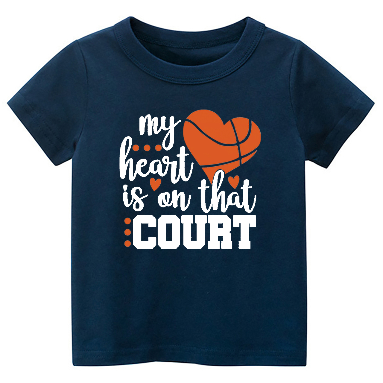 My Heart Is On That Court Toddler Tees