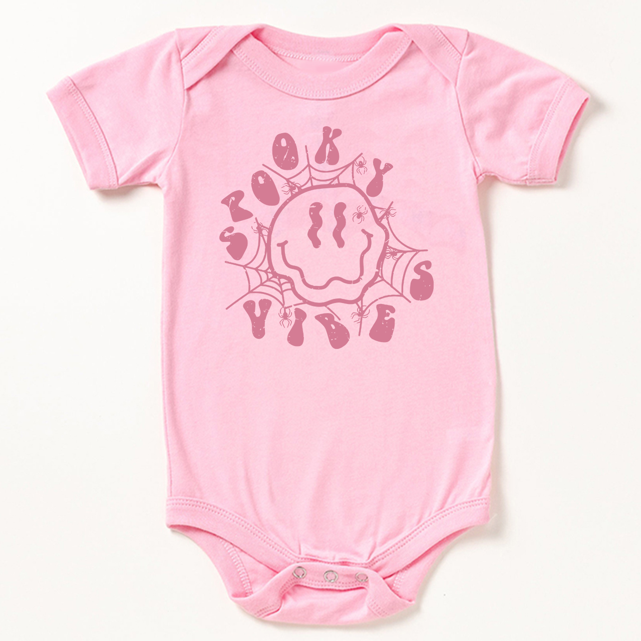 Spooky Spider Web Vibes Cute Fall Baby Bodysuit