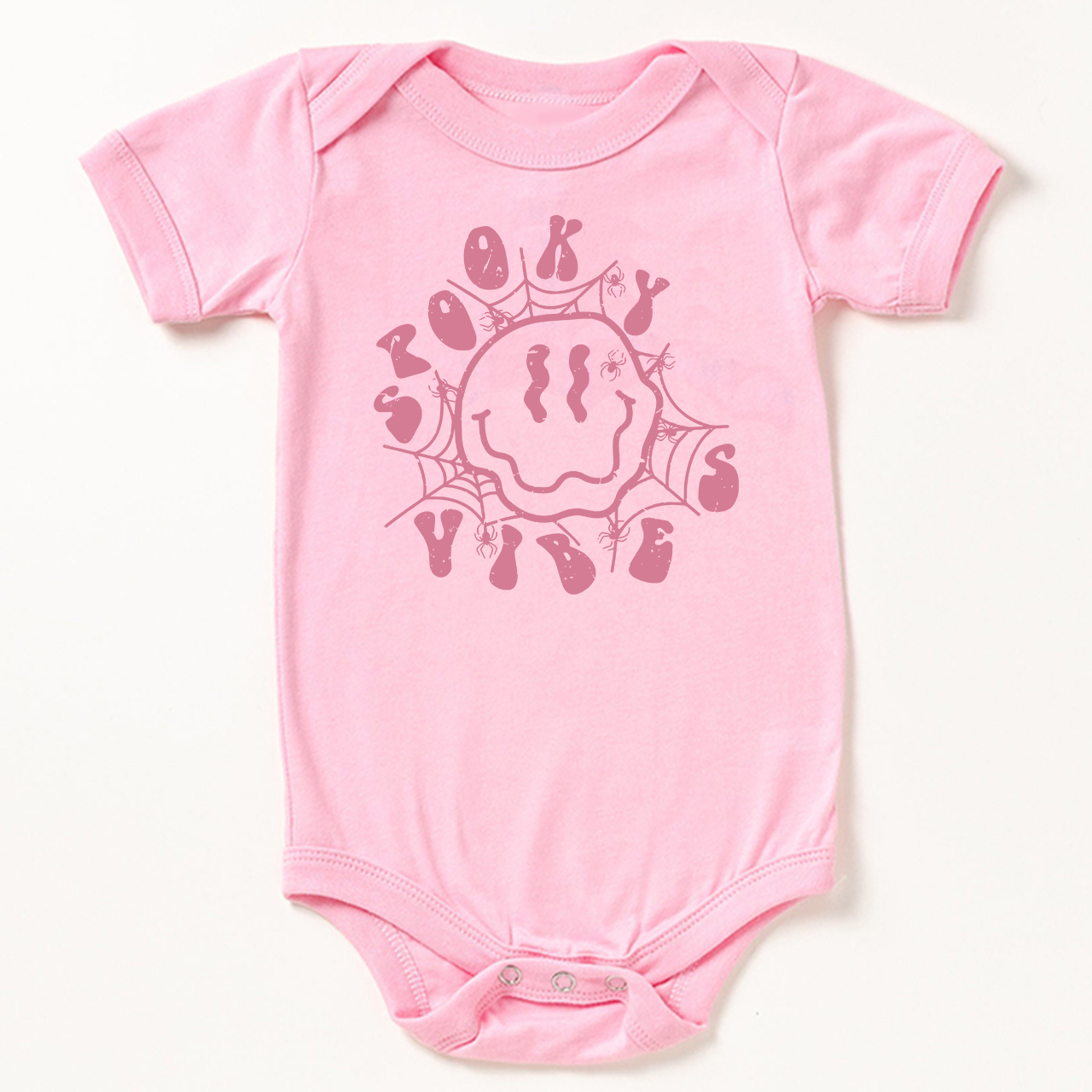 Spooky Spider Web Vibes Cute Fall Baby Bodysuit