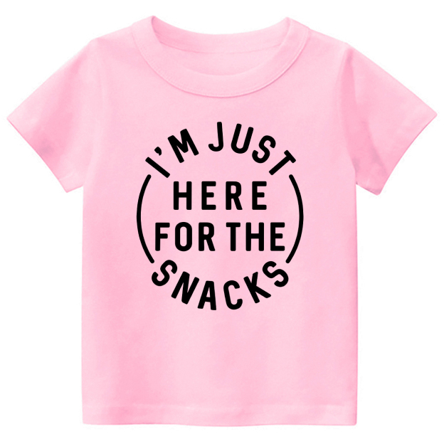 I'm Just Here For The Snacks Shirts For Kids