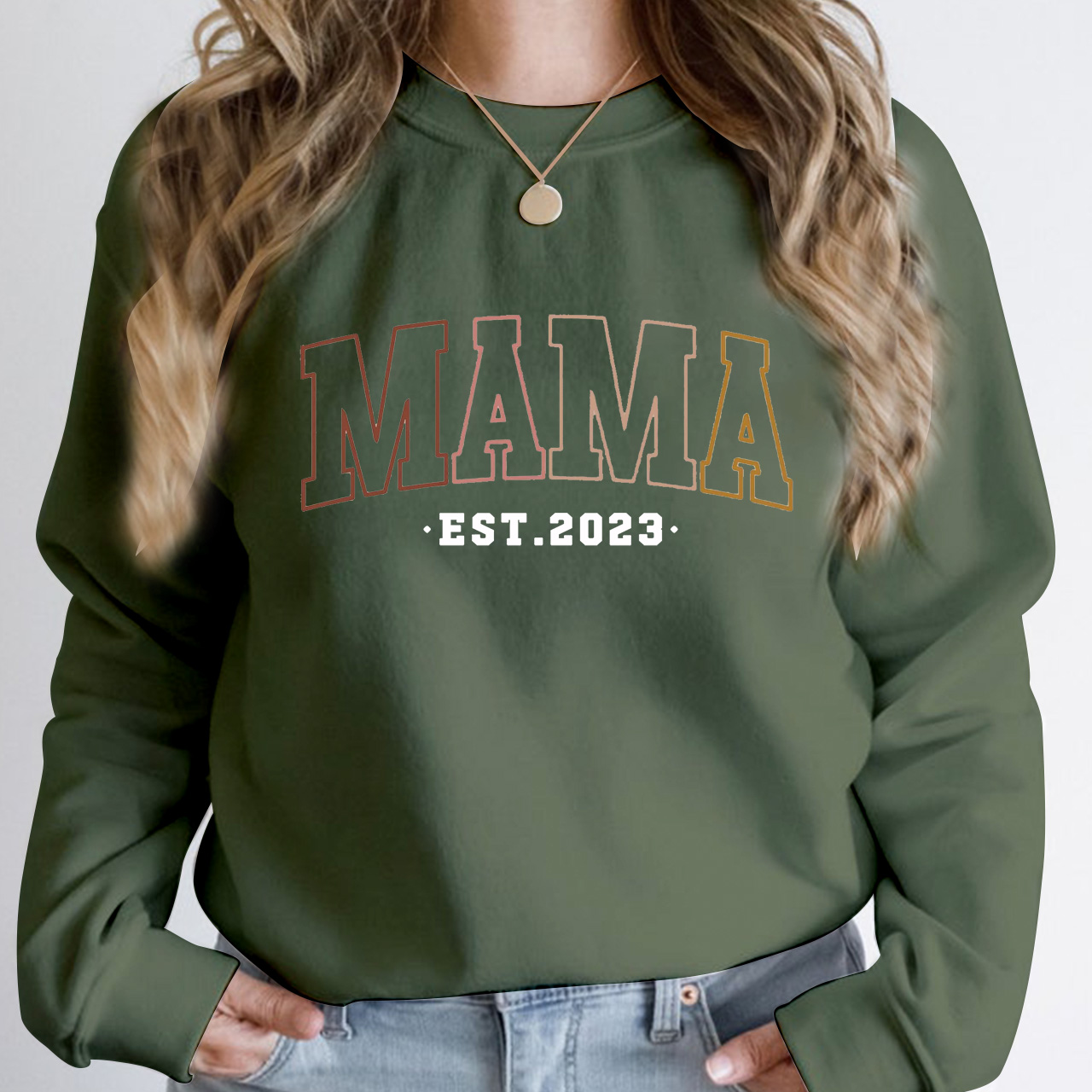 Personalized Mom Life Sweatshirt