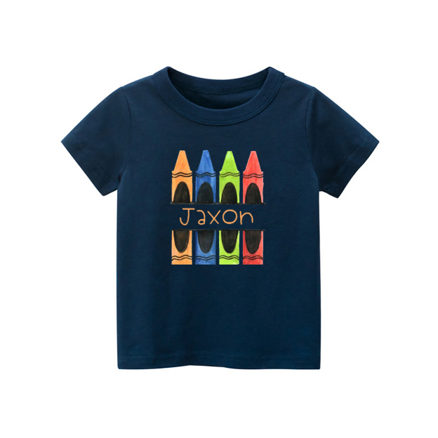 Personalized Colored Pencils Name T-Shirts