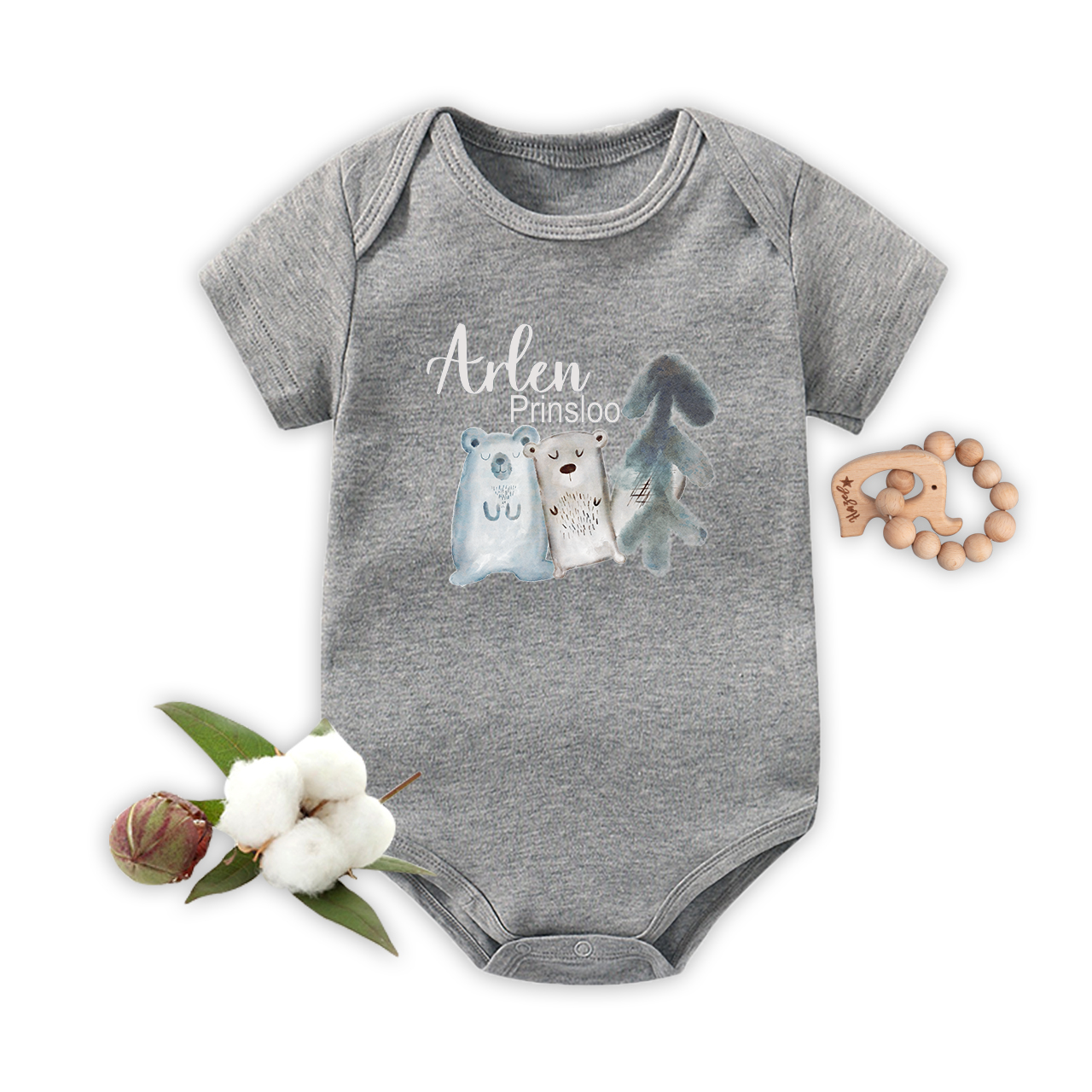 Hop Hop Easter Baby Bodysuit