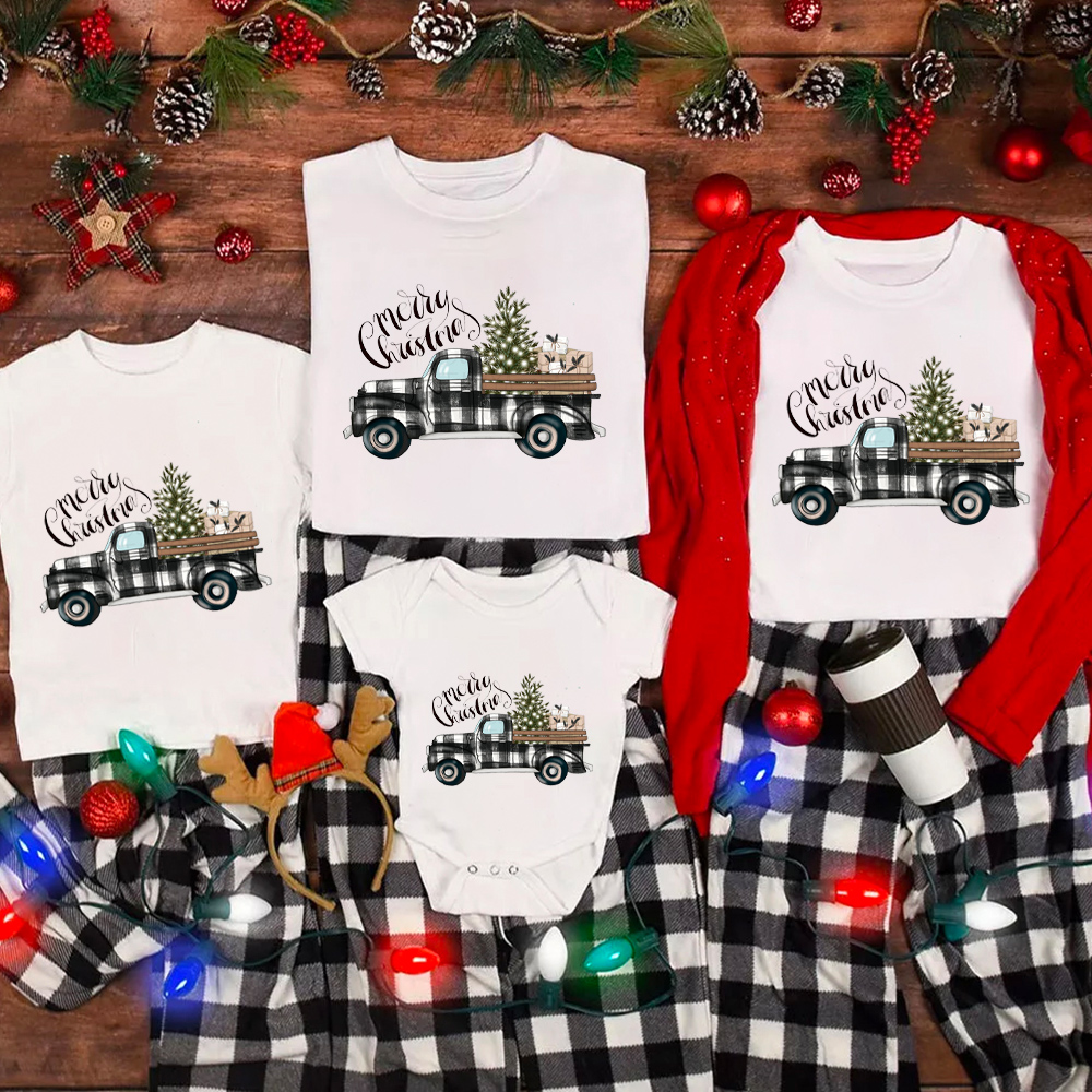 Christmas Tree&Truck Family Matching Shirt