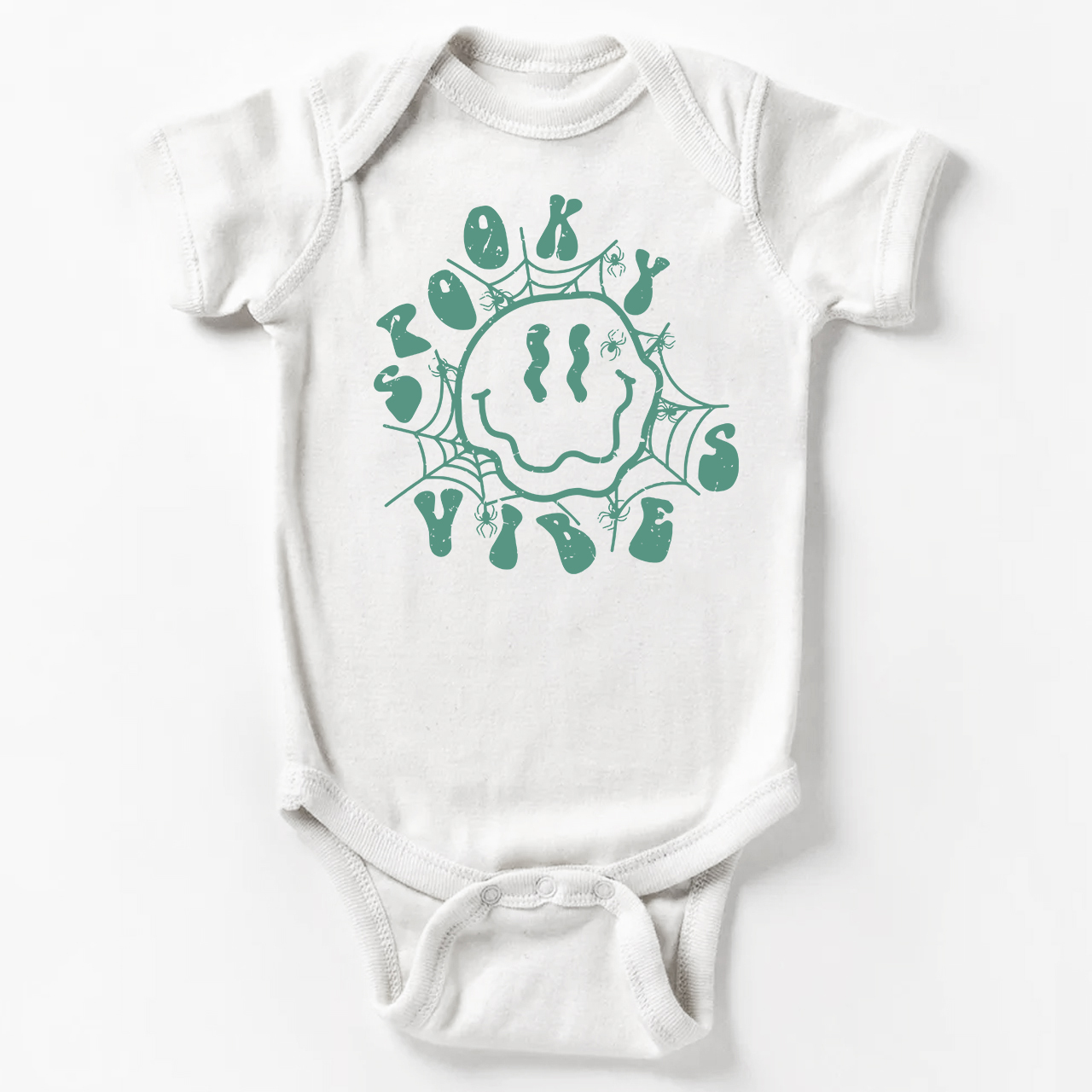 Spooky Spider Web Vibes Cute Fall Baby Bodysuit