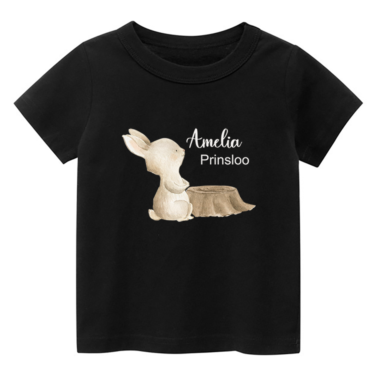 Personalized Meditating Bunny Shirt For Kids