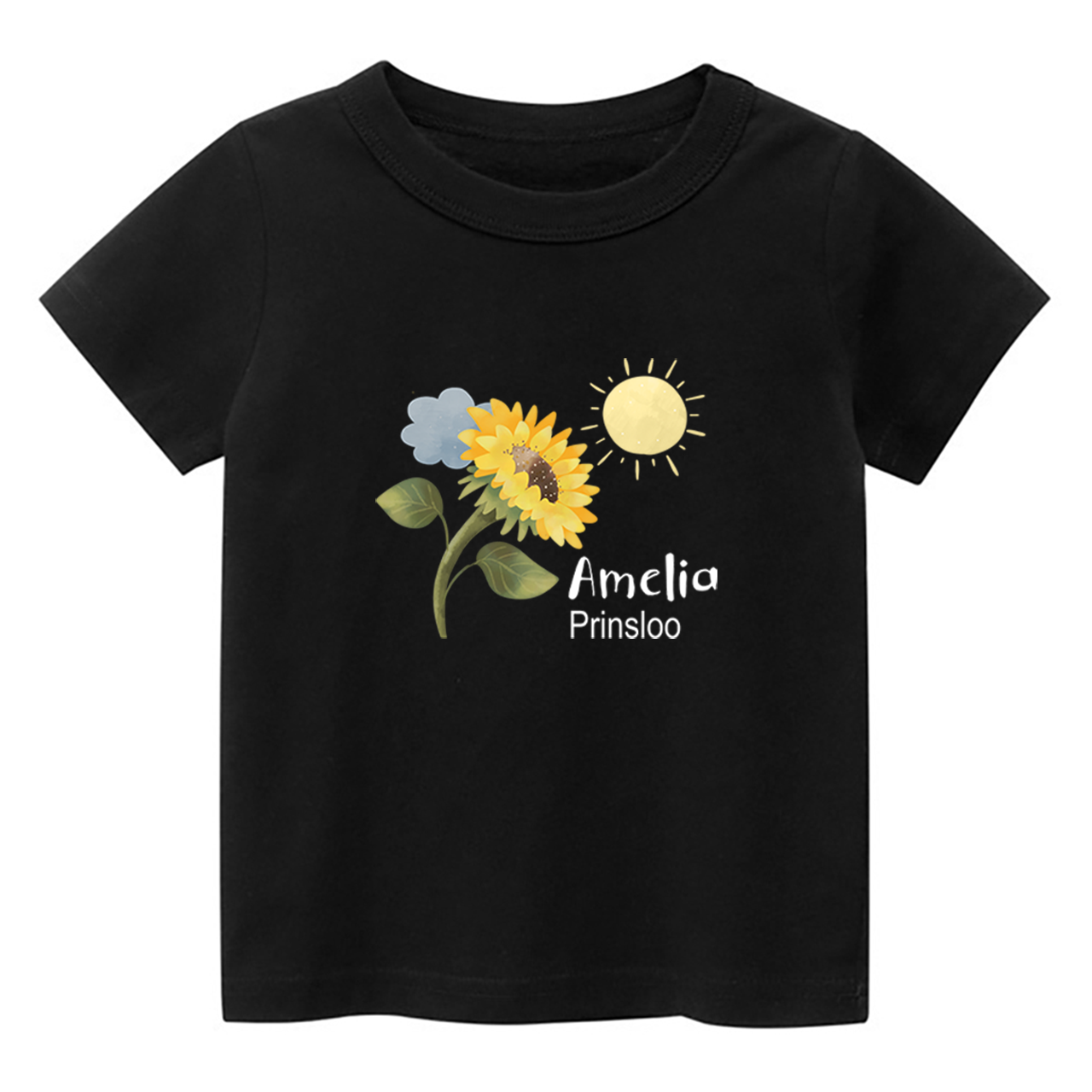 Personalized Sunflower Shirt For Kids