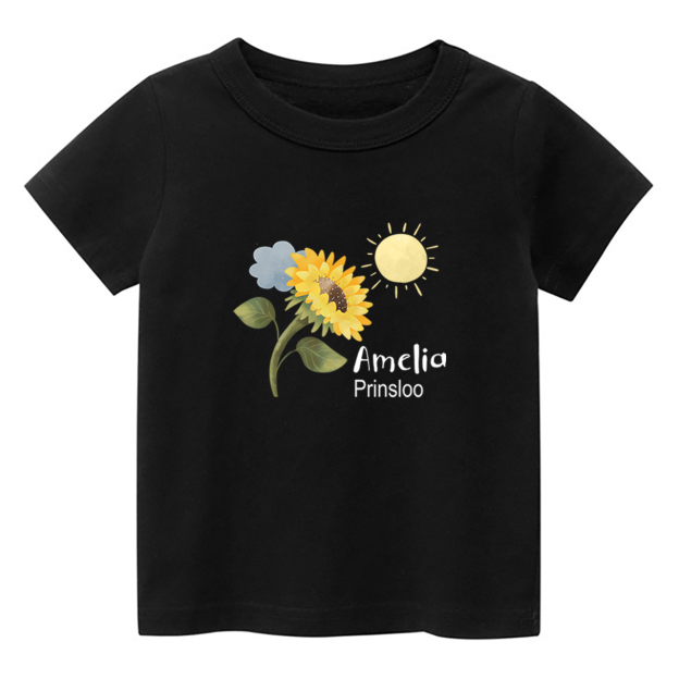 Personalized Sunflower Shirt For Kids