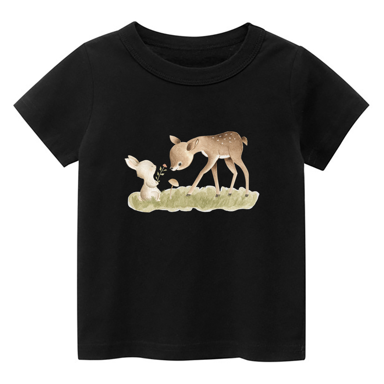 Friends Fawn & Rabbit Shirt For Kids