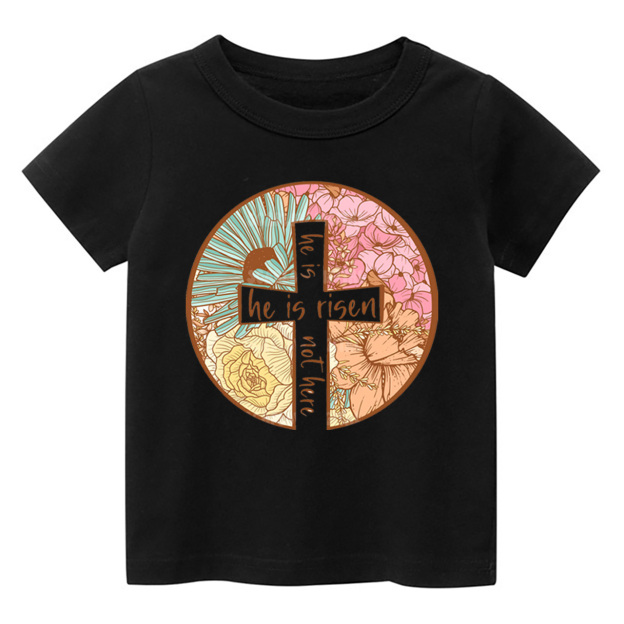 He Is Risen Christian Easter Design Toddler Shirt
