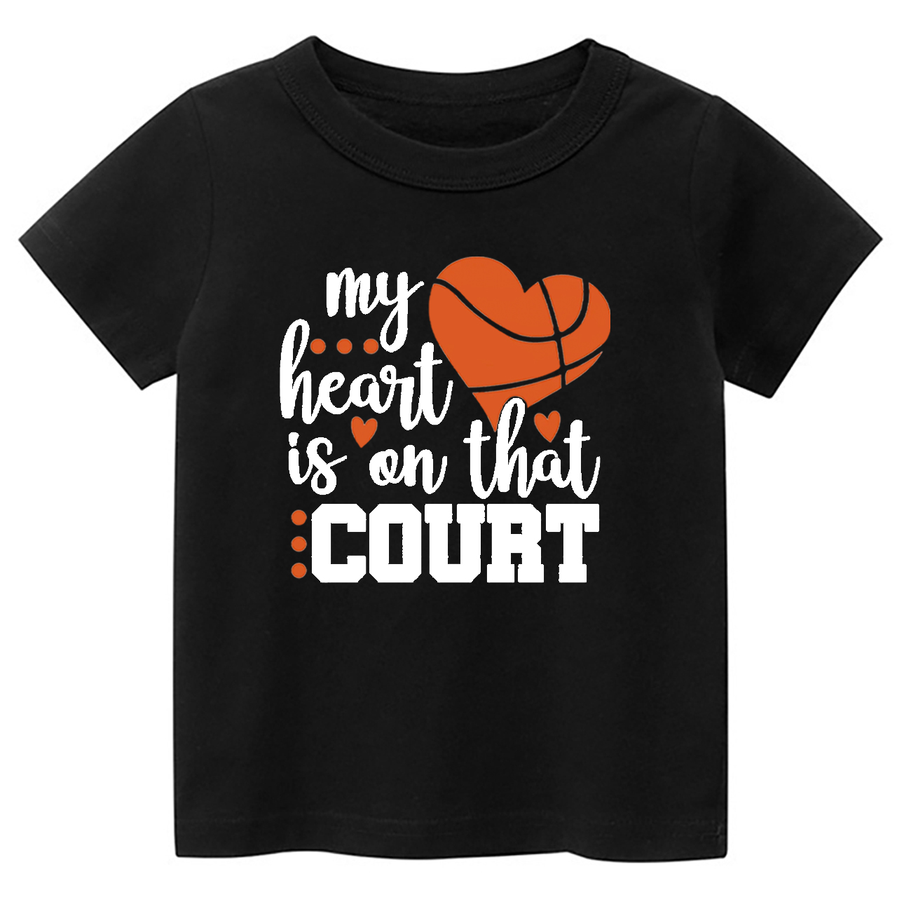 My Heart Is On That Court Toddler Tees