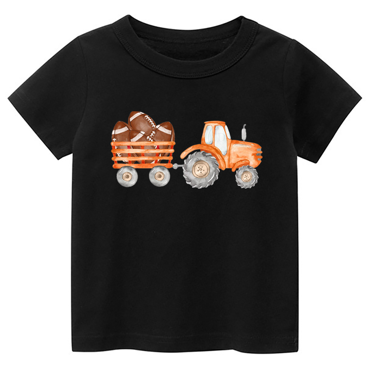 Fall Football Tractor Toddler Tees