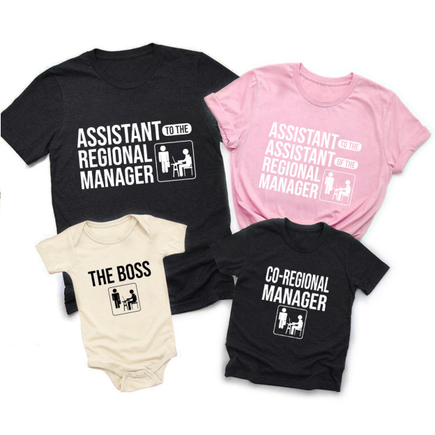 Regional Manager The Office Matching Family Tees