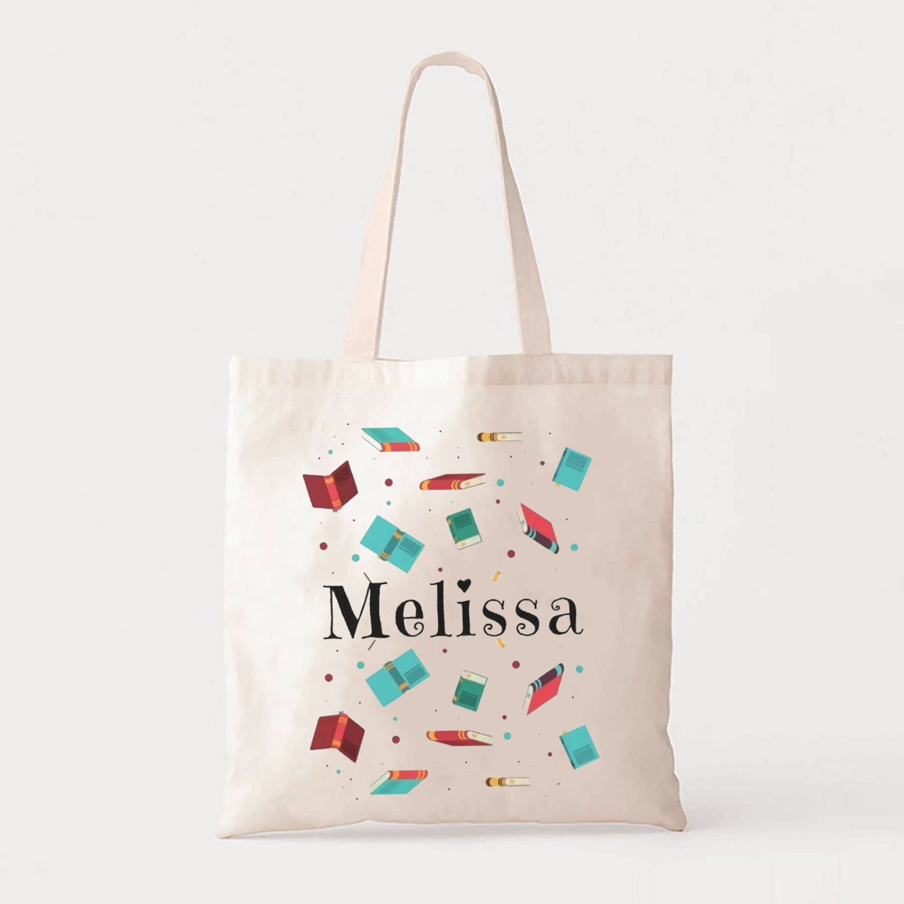 Personalized Books Kids Name School Tote Bag
