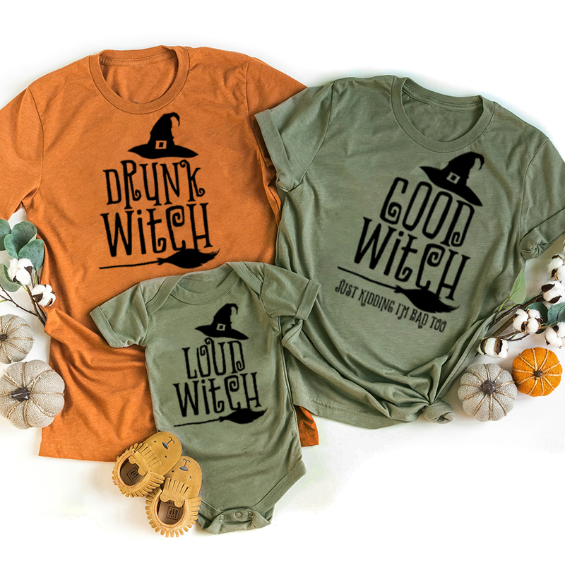 Customized Witch Family Matching Shirt