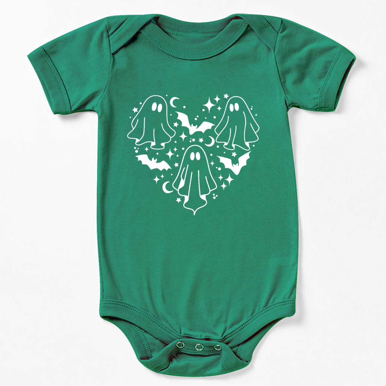 Ghost In Heart Halloween Baby Bodysuit