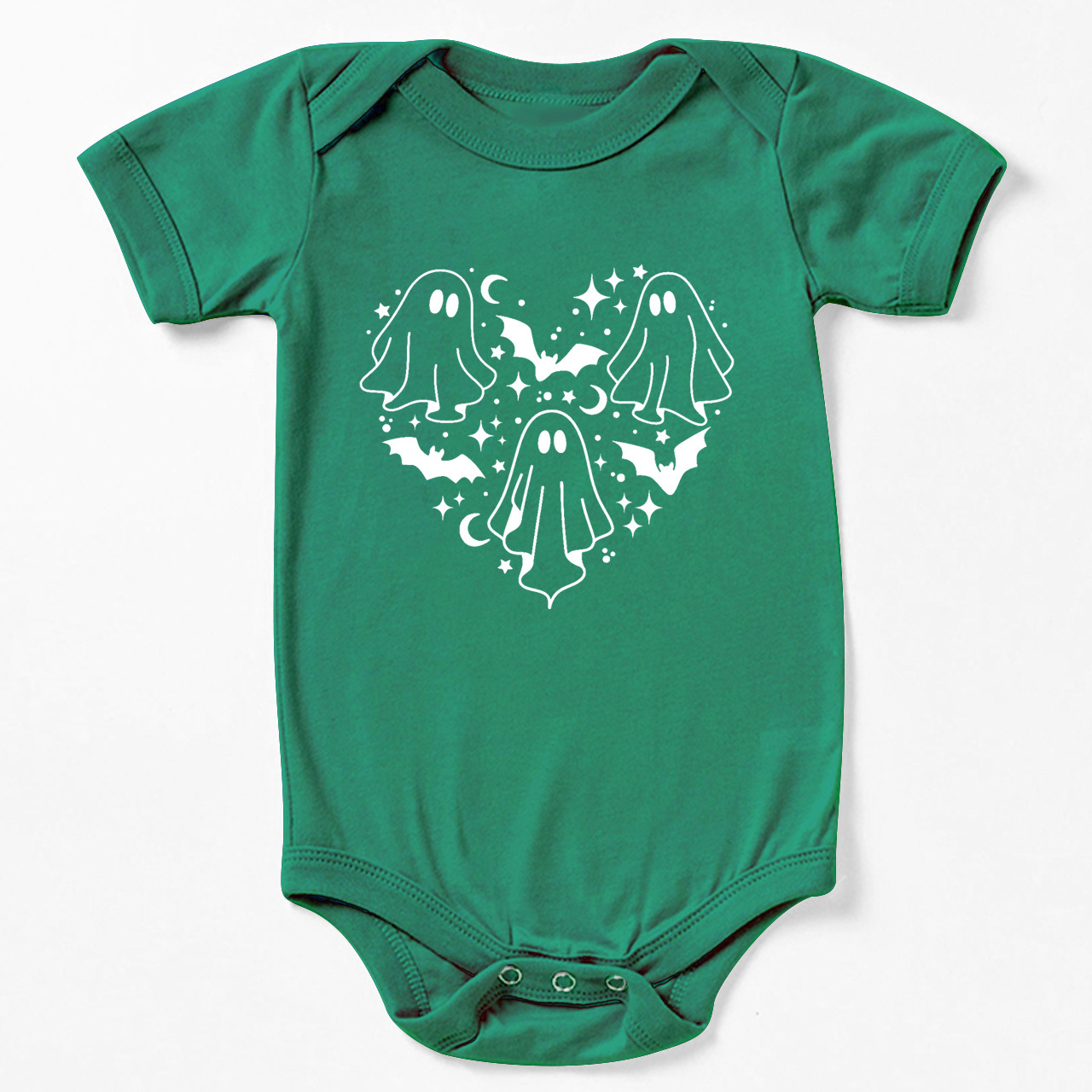 Ghost In Heart Halloween Baby Bodysuit