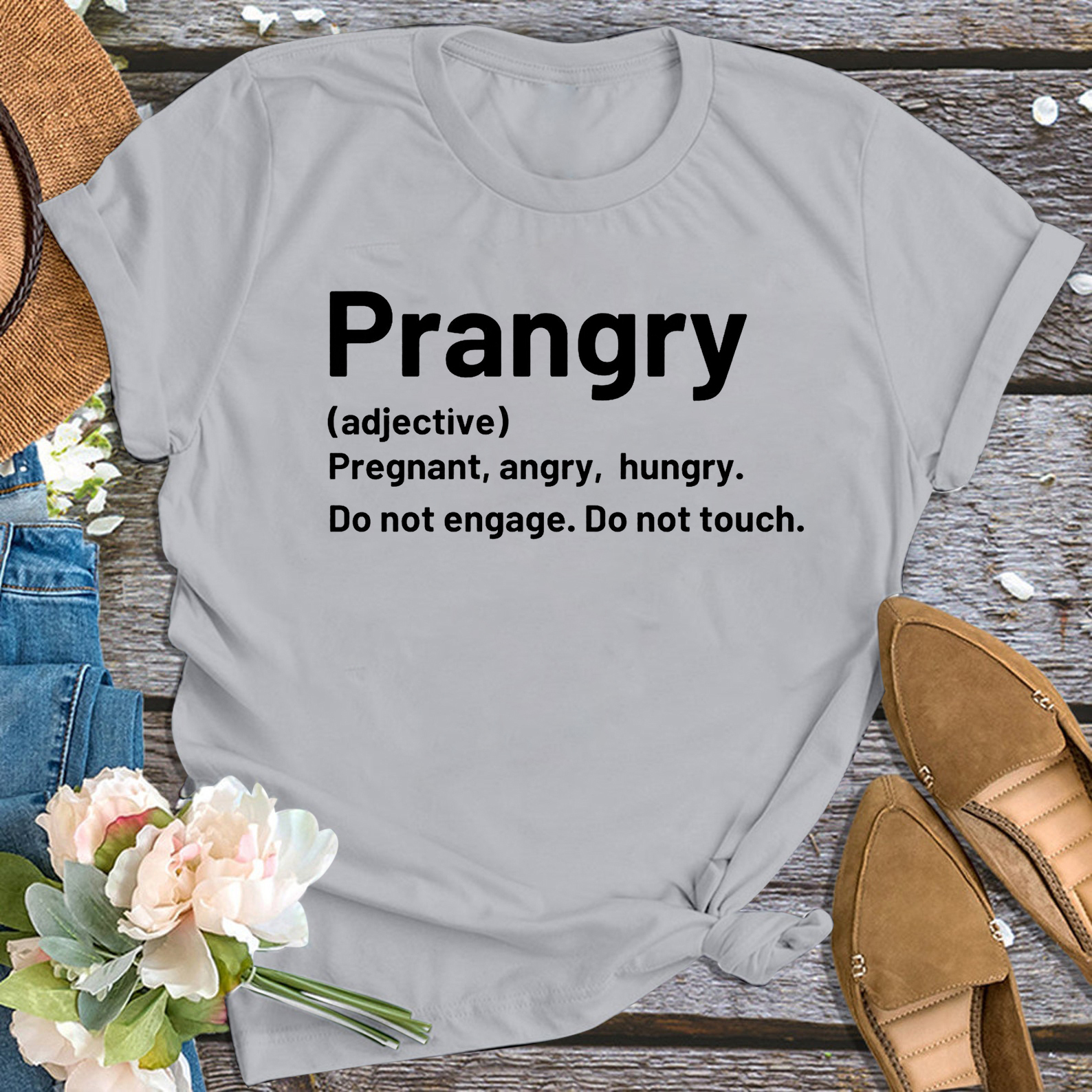 Prangry Mama Pregnancy Announcement Shirt