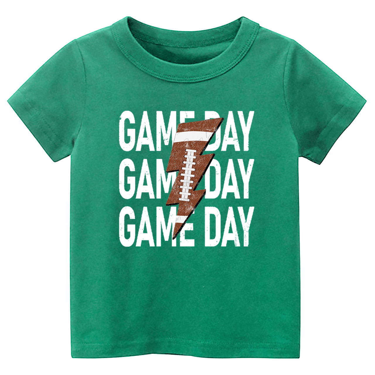 Game Day Football Lightning Bolt Toddler Tees