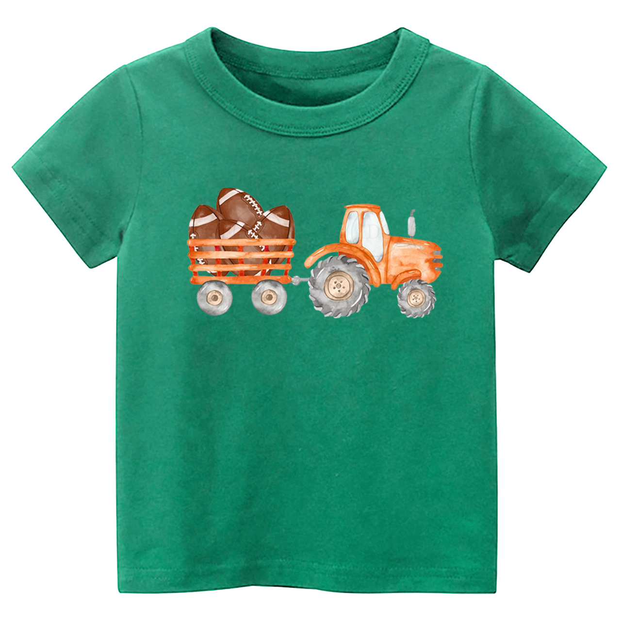 Fall Football Tractor Toddler Tees