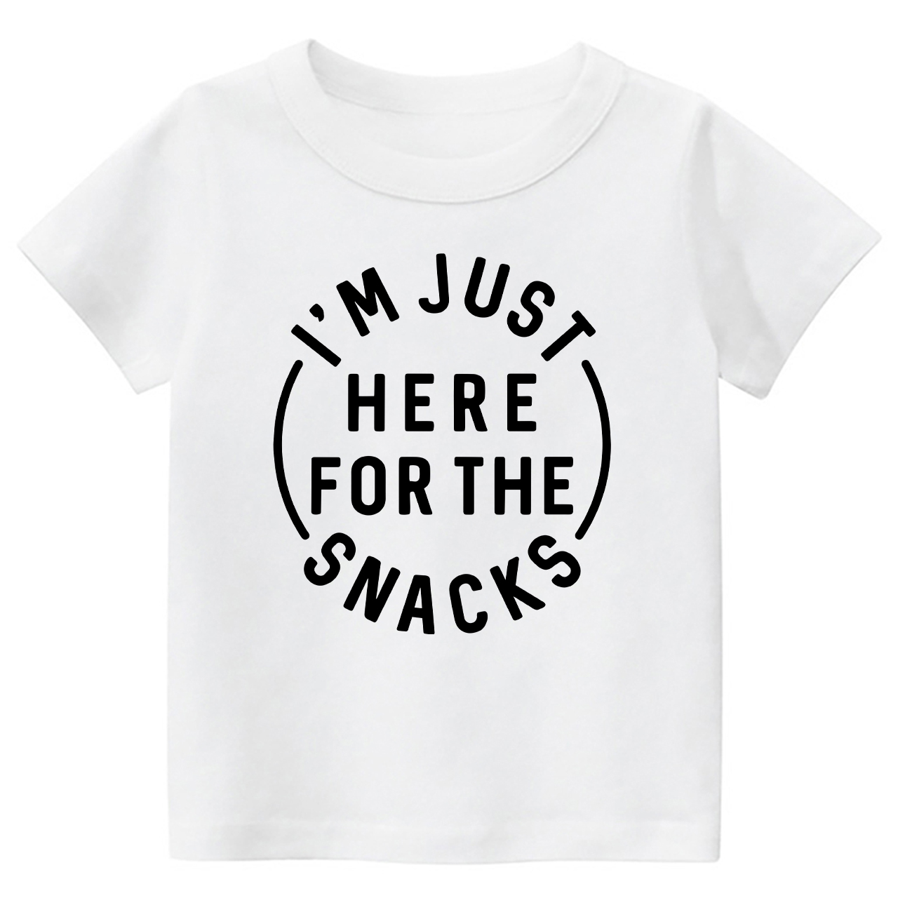 I'm Just Here For The Snacks Shirts For Kids