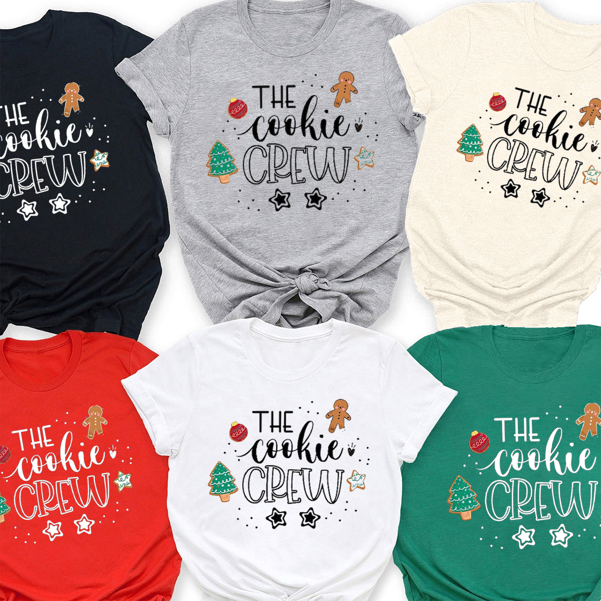 The Cookie Crew Christmas Family Matching T-Shirt