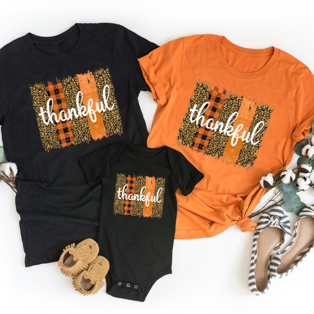Thankful Top Fall Thanksgiving T-Shirts