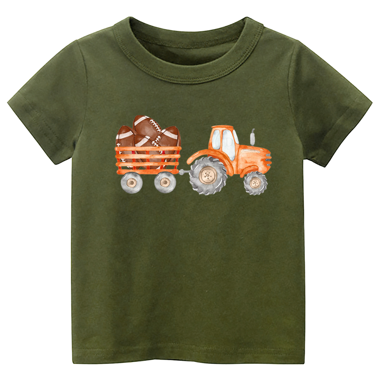 Fall Football Tractor Toddler Tees